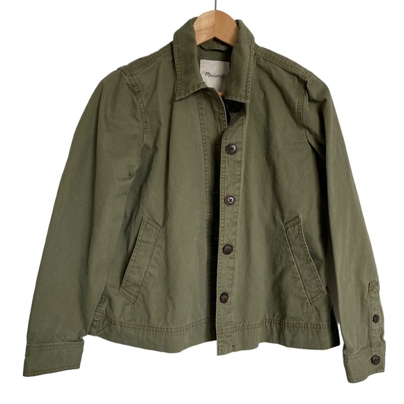 Madewell Northwoods Green Military Jacket Womens S - Picture 1 of 5